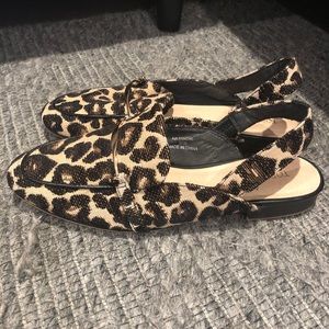 🐆Leopard print slip on low heel shoes🐆
